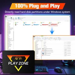 Play Zone 1T jeu SSD pour PS5/PS4/PS3/PS2/Switch/Xbox/WIIU 80 + émulateurs boîte de lancement & Retrobat & Playnite 16191 jeux pour PC/ordinateur portable