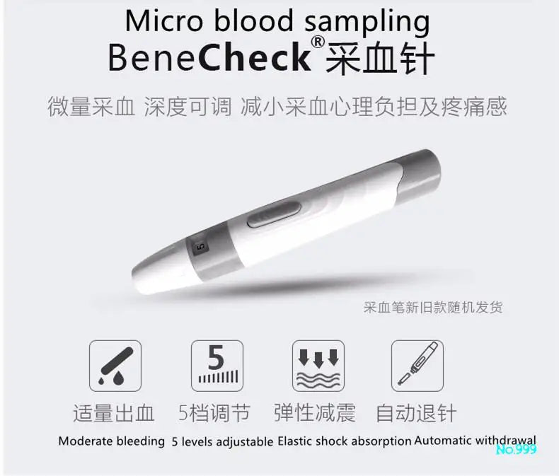 Benecheck-Compteur automatique d'acide urique, bandelettes de test, kit 10ua, 25ua, 10/25 pièces