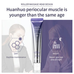 O'CHEAL Anti-rides Anti cernes crème pour les yeux rouleau masseur hydratant sacs pour les yeux Anti-âge acide hyaluronique soins de la peau des yeux