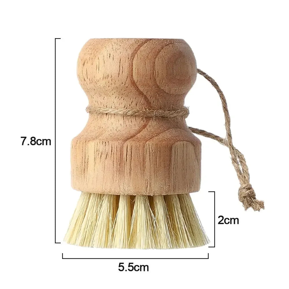 Brosse de nettoyage de cuisine, brosse à vaisselle en bois avec Sisal naturel et noix de coco, Durable, Portable, écologique, zéro déchets, 2 pièces/ensemble