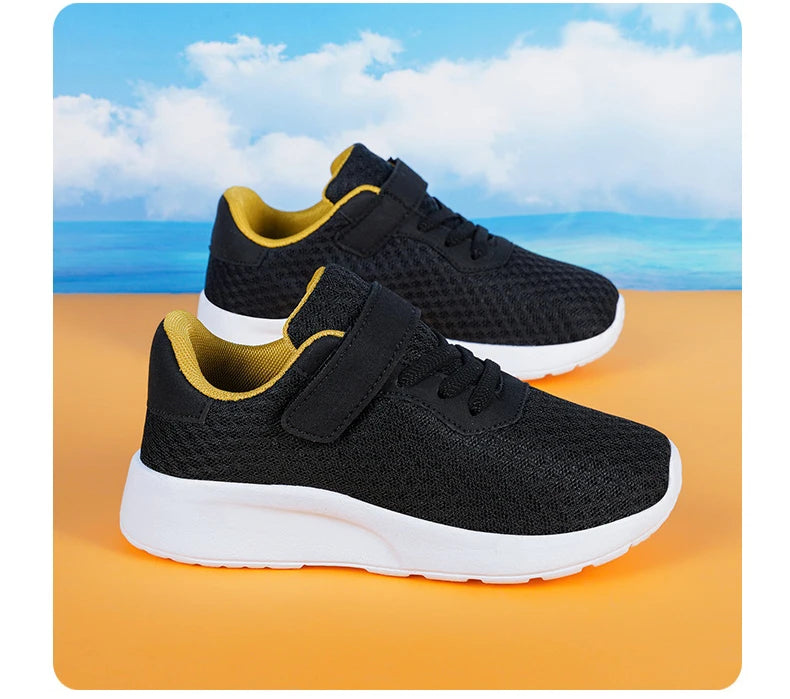 Baskets légères à semelles souples pour enfants, chaussures de sport, de course, de marche, de Tennis, en maille, pour garçons et filles