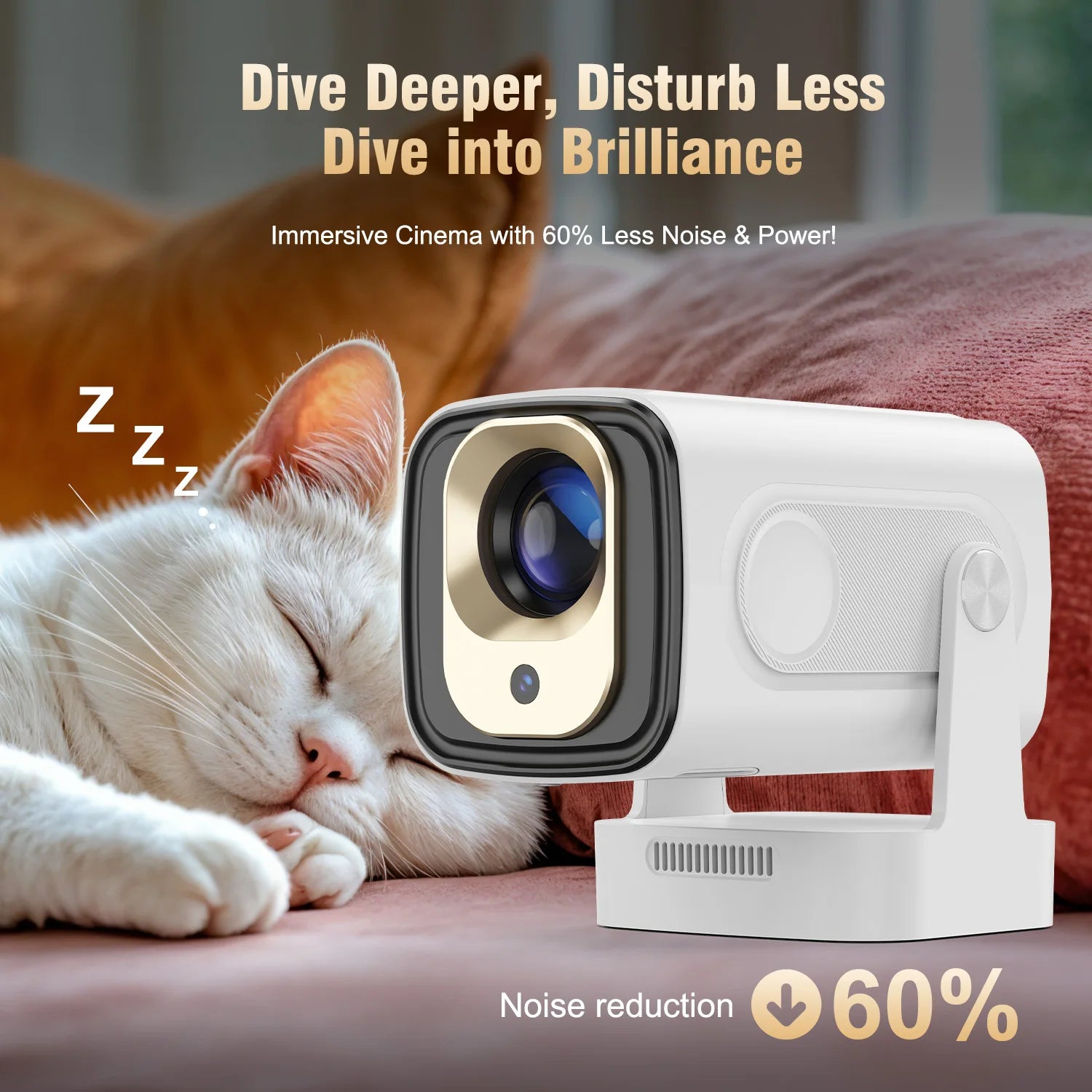 Magcubic HY310 projecteur à mise au point automatique 1080P natif 4K 330ANSI Android 11 WiFi6 BT5.4 Mini projecteur de film extérieur avec Air Mouse