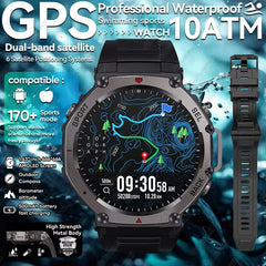 T-rex 3 Ultra GPS montre intelligente 5 ATM étanche intégré double bande GNSS boussole militaire 170 + Sport Smartwatch hommes 2025 nouvelle montre