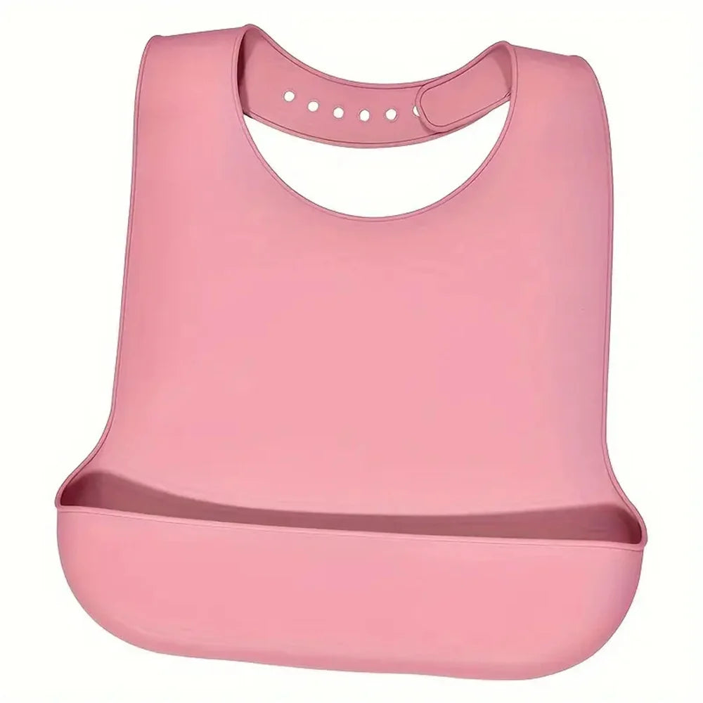 Grands bavoirs imperméables en Silicone pour adultes, de qualité alimentaire, avec poche, aide à l'alimentation, pour hommes et femmes âgés, accès aux vaisselle Portable
