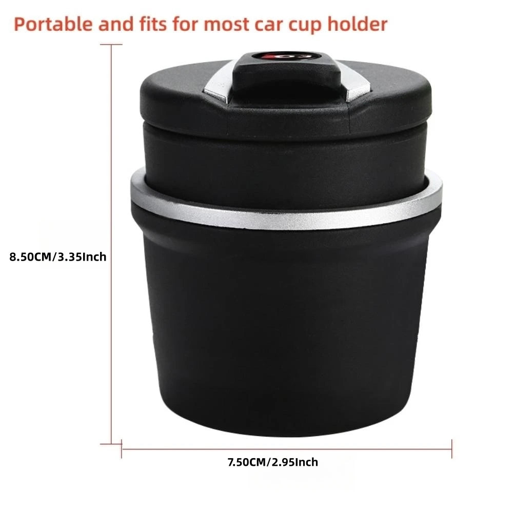 Cendrier de voiture Portable LED avec indicateur lumineux automatique, porte-cendres de Cigarette créatif, tasse, porte-gobelet de voiture, accessoire, 1 pièce