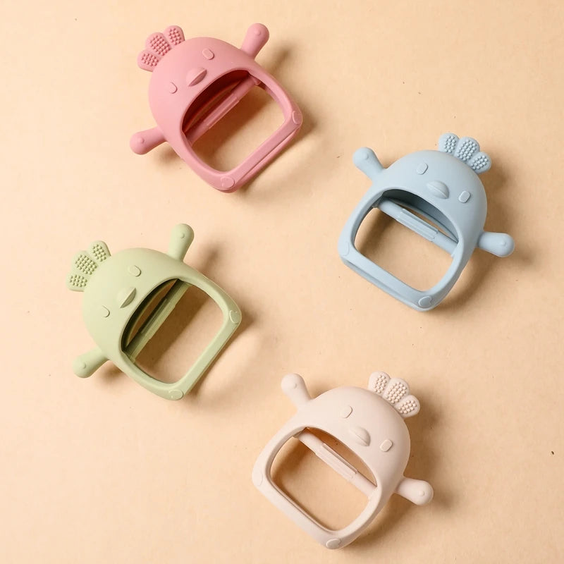 Anneau de dentition en Silicone pour bébé de 0 à 6 mois, 1 pièce, accessoires d'allaitement, anneaux de dentition Kawaii, bijoux d'allaitement, accessoires de dentition, jouets à mâcher pour bébé