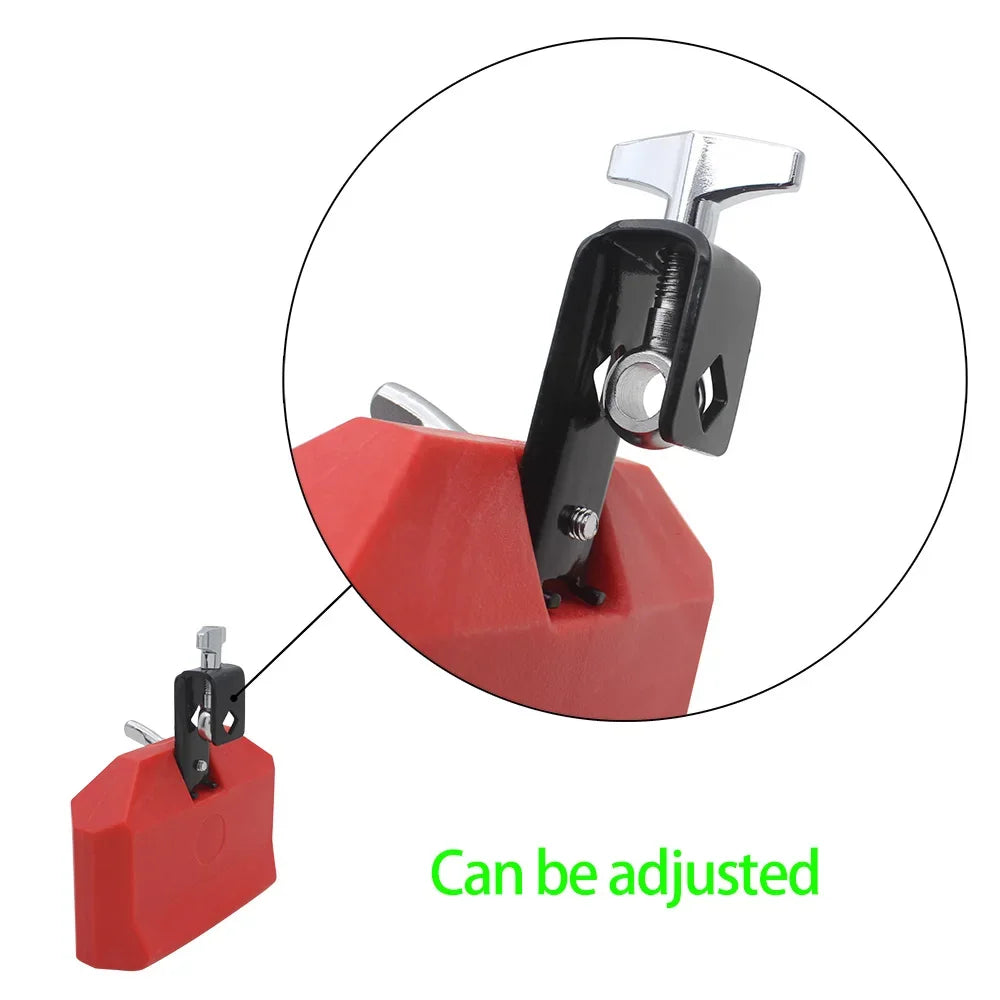 Cowbell Clapper tambour Cowbell Clapper ensemble lancé Durable aigus Jazz tambour ABS cloche Instruments de Percussion accessoires batterie partie