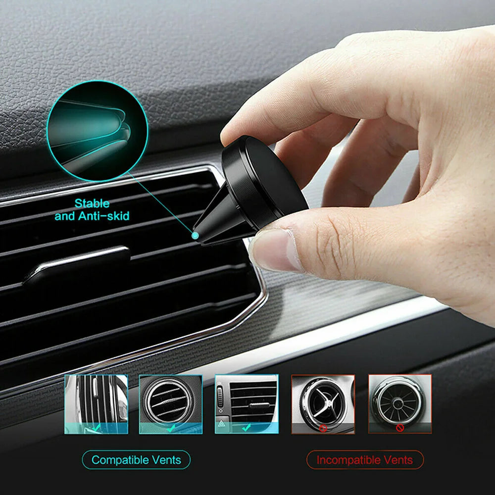 Support de téléphone magnétique dans la voiture GPS support de ventilation support magnétique support de téléphone portable de voiture accessoires de voiture intérieur autocollant magnétique de voiture