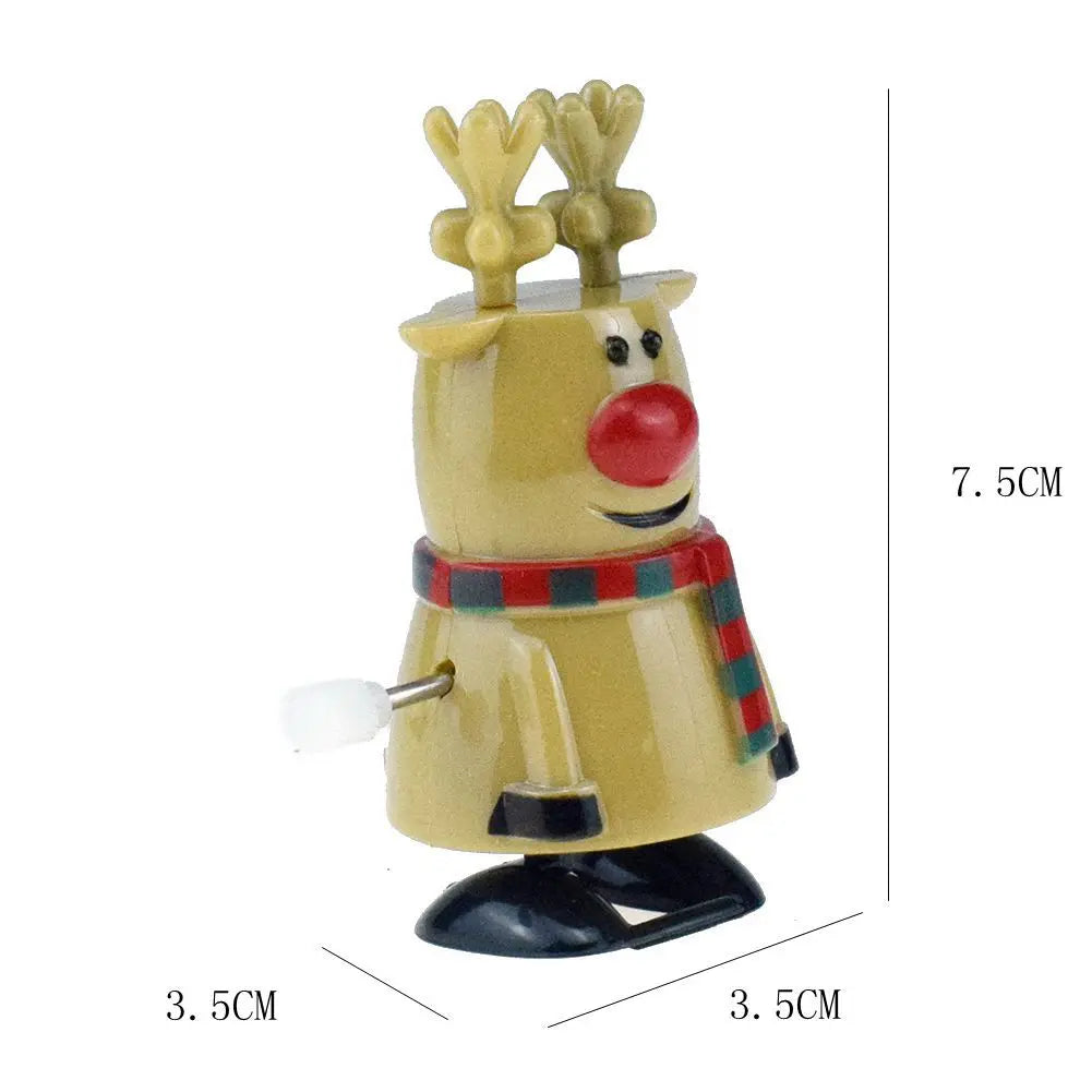 Jouets d'ornement de Noël pour enfants, père Noël sautant, wapiti, bonhomme de neige, fournitures de fête de la maternelle, cadeaux du Nouvel An