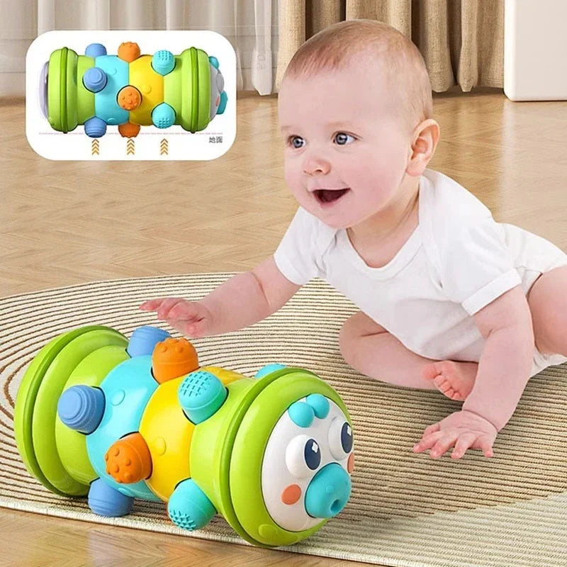 Jouet à rouleau rampant pour bébé de 0 à 12 mois, jouet sensoriel pour activité infantile, temps du ventre, développement éducatif Montessori