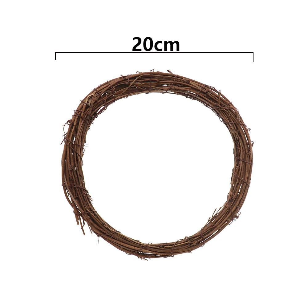 Decorative rattan garland for Ramadan, Eid Mubarak wedding wreath, garland supplies, DIY party, 8cm-30cm