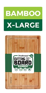 Planches à découper en bambou pour la cuisine, planche à découper en bois pour hacher de la viande, des fruits, du fromage, lot de 3