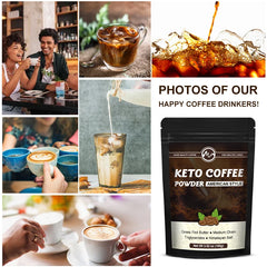 Café Keto cétogène, prend en charge l'énergie et le métabolisme, gestion du poids, faible en glucides, prend en charge le métabolisme énergétique