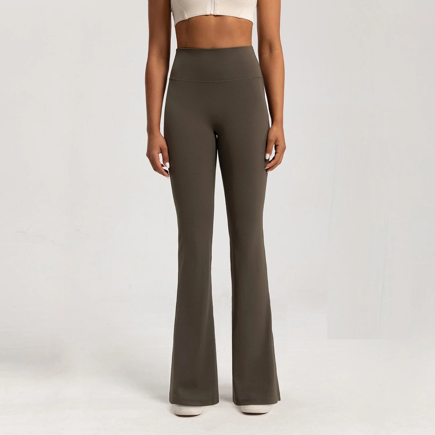 Premium Yoga Leggings, High-Waisted Slim Yoga Pants, Wide-Leg Breathable Bottoms, Casual Gym Sport Bell Leggings for Women