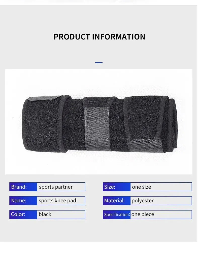 Knee brace with lateral stabilizers, adjustable and breathable, suitable for sports training and knee pain