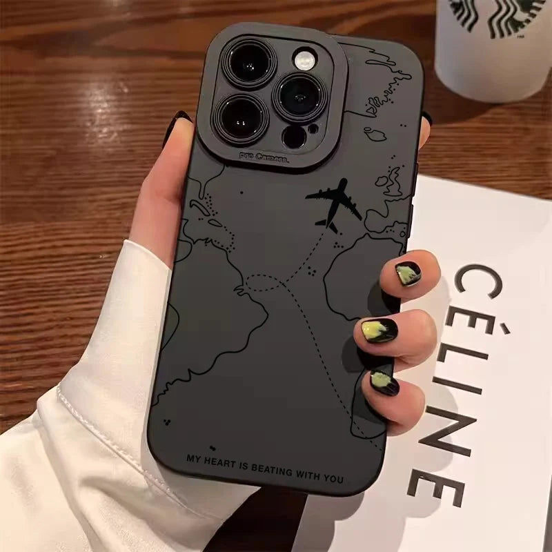 Travel-inspired back cover for Xiaomi Mi 11 Lite 5G, 14T, 14, 13T, 13, 12T, 12, Poco X7, F5, X5, X3, X6, M6, F6 Pro