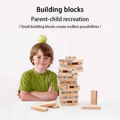 Jeu de société coule parent-enfant, puzzle en bois massif, tour à empiler haute, nuits de dessin pour enfants