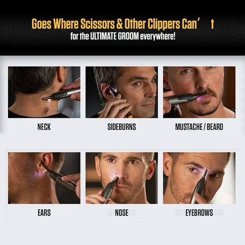 Rasoir électrique Portable pour hommes, tondeuse à sourcils et à barbe, pour le nez et les oreilles, usage domestique