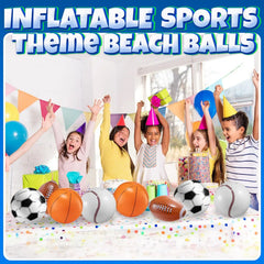 Inflatable beach balls: Baseball, beach basketball, beach soccer ball for children, toy ball, hello ball, summer sports, children's gift ball