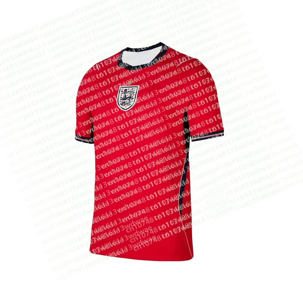 Maillot de football respirant à séchage rapide de l'équipe nationale d'Angleterre, haut de sport confortable pour les fans, maillot de football performant pour enfants