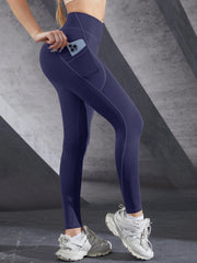 Leggings taille haute pour femmes, pantalons de Yoga extensibles, collants avec poches, Push Up, Fitness, course à pied, vêtements de sport, pantalons de couleur unie, nouvelle collection