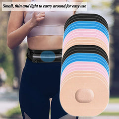Patch Adhésif Anti-Transpiration pour Capteur Invisible, Autocollant artificiel astique, Portable, pour Moniteur de Glycémie, 10 Pièces