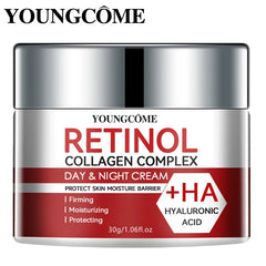 Crème hydratante de soin du visage au collagène au rétinol, hydratation en profondeur, adaptée au vieillissement sec, crème hydratante pour la réparation de la peau