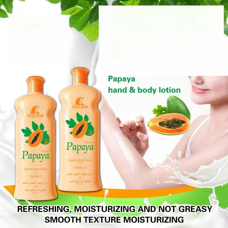 Lotion pour le corps papaye Lotion pour le corps hydratante quatre saisons rajeunissement de la peau Lotion hydratante nourrissante