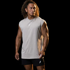 Camiseta deportiva sin mangas para hombre, chaleco de secado rápido, transpirable, ample, pour entraînement, Verano