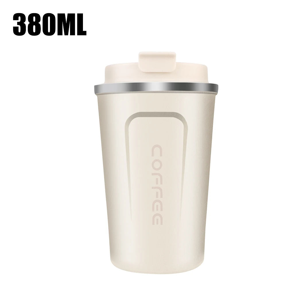 Tasse Thermos de voiture Thermo café pour thé eau café anti-fuite tasse Thermo de voyage tasse à café 380/510ML Double acier inoxydable