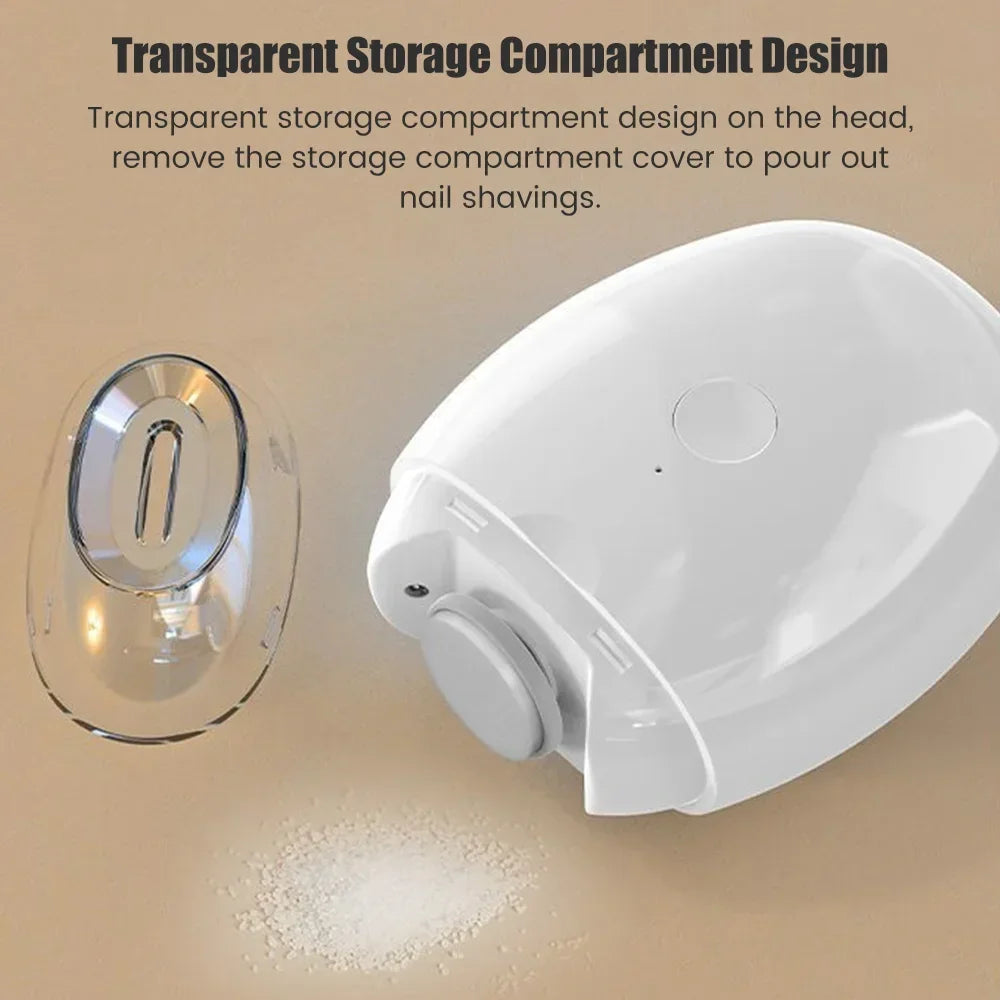 Coupe-ongles électrique 2 en 1 avec lumière LED, broyeur automatique pour bébé et adulte, Mini outils de manucure, soins des ongles