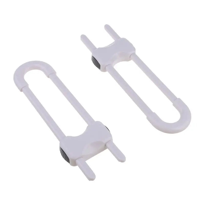 Serrures d'armoire coulissantes pour enfants | 2 pièces, verrou de sécurité coulissant en forme de U pour bébés, verrou de sécurité P31B