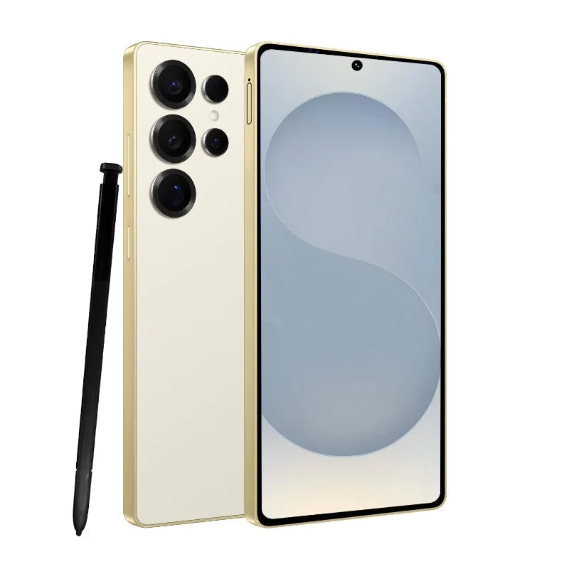 Vision mondiale S25 Ultra Smartphone 5G Android 12 8GB RAM 512GB ROM 6.8 pouces téléphone 1920x1080HD 24 + 48MP 4 5G réseau téléphones mobiles