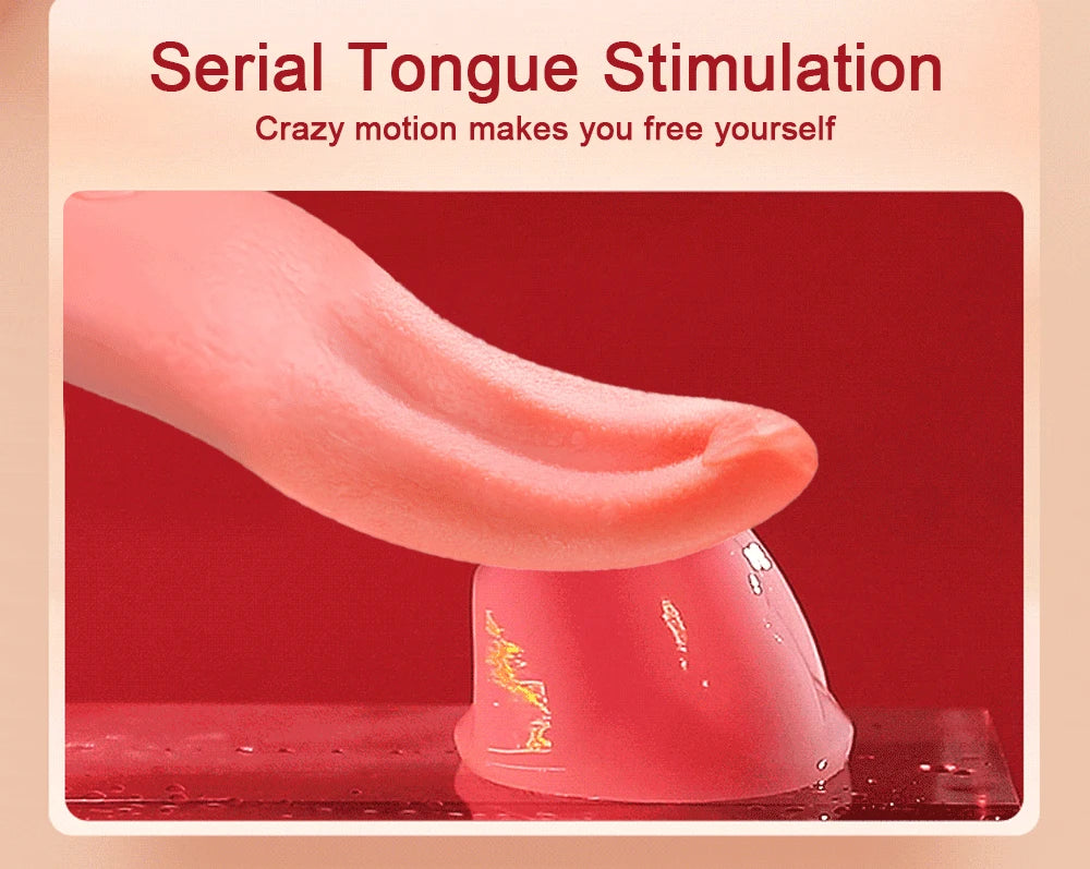 Vibromasseur Rose à succion avec léchage de langue pour femmes, Stimulation clitoridienne, stimulateur de mamelons, produits pour adultes, jouets sexuels