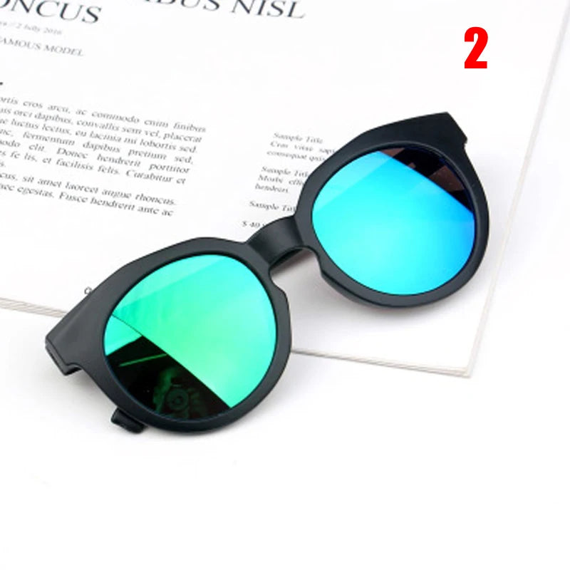 Lunettes de soleil rondes colorées pour enfants, classiques, rétro, mignonnes, UV400, pour garçons et filles, offre spéciale