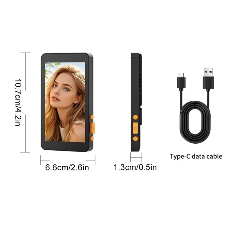 Smartphone moniteur magnétique écran projecteur téléphone caméra arrière Selfie pour Vlog enregistrement vidéo en direct pour Android iPhone