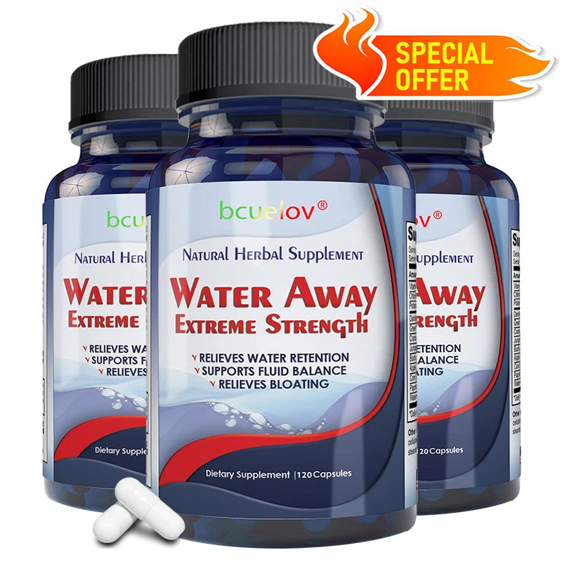 Bcuelov - Diuretic Weight Loss Supplement, capsules that help eliminate excess water, bloating, edema, promote healthy urine, and cleanse