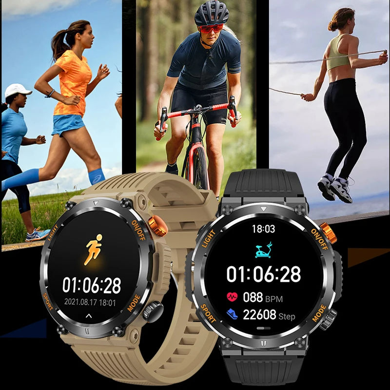 Montre connectée de sport pour hommes, écran tactile HD 2023x360, étanche, surveillance de la santé, appel Bluetooth, nouvelle collection 360