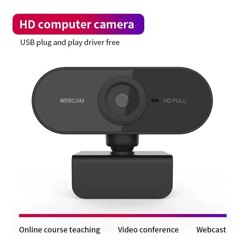 Caméra 1080P HD ordinateur HD USB caméra intégré Microphone USB caméra réseau caméra Web pour le travail avec trépied de Microphone