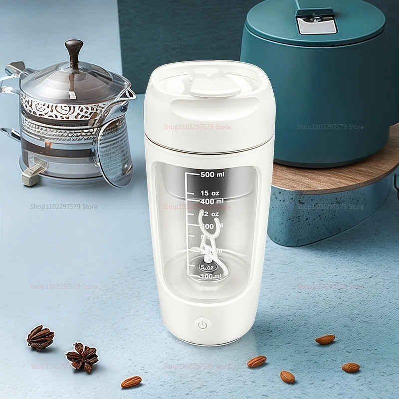Bouteille de crème vibrante automatique portative électrique d'usb de 500ml, tasse vibrante Rechargeable tasse de mélange de poudre de protéines de forme physique de sport