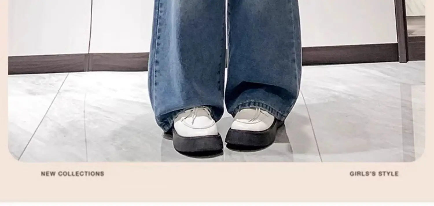 Jean ample à jambes larges, taille haute, bleu clair, grande taille, taille élastique, pantalon Dstring, pantalon Long amincissant