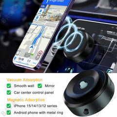 Support magnétique pour téléphone portable, 360 ° Support de téléphone portable de voiture magnétique de rotation, support de téléphone de voiture magnétique d'aspiration d'air