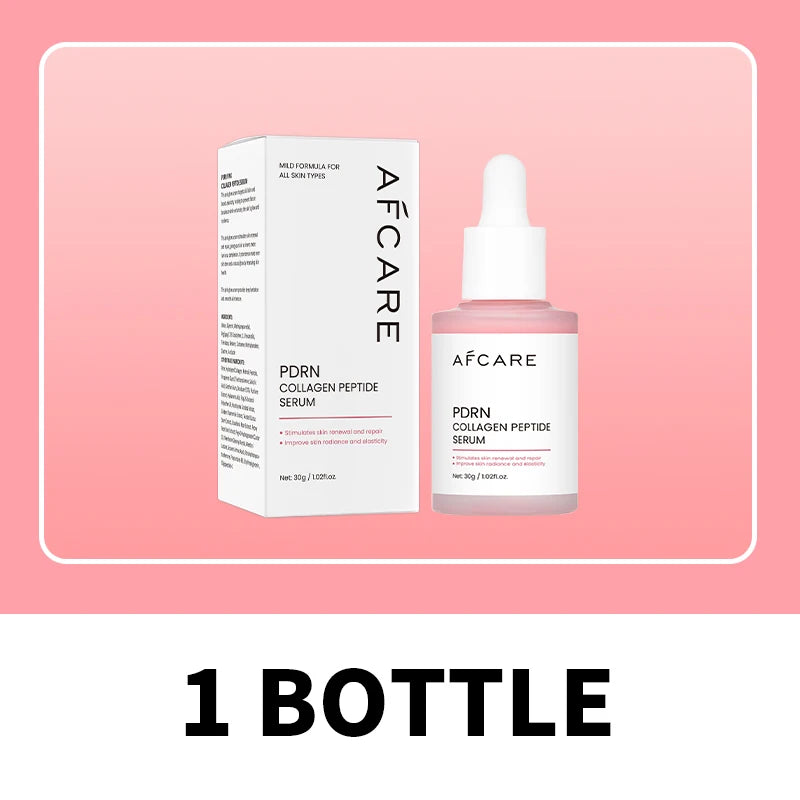 Le sérum pour le visage au peptide de collagène cible la peau terne augmente l'élasticité de la peau stimule le renouvellement de la peau répare le saumon PDRN produit coréen