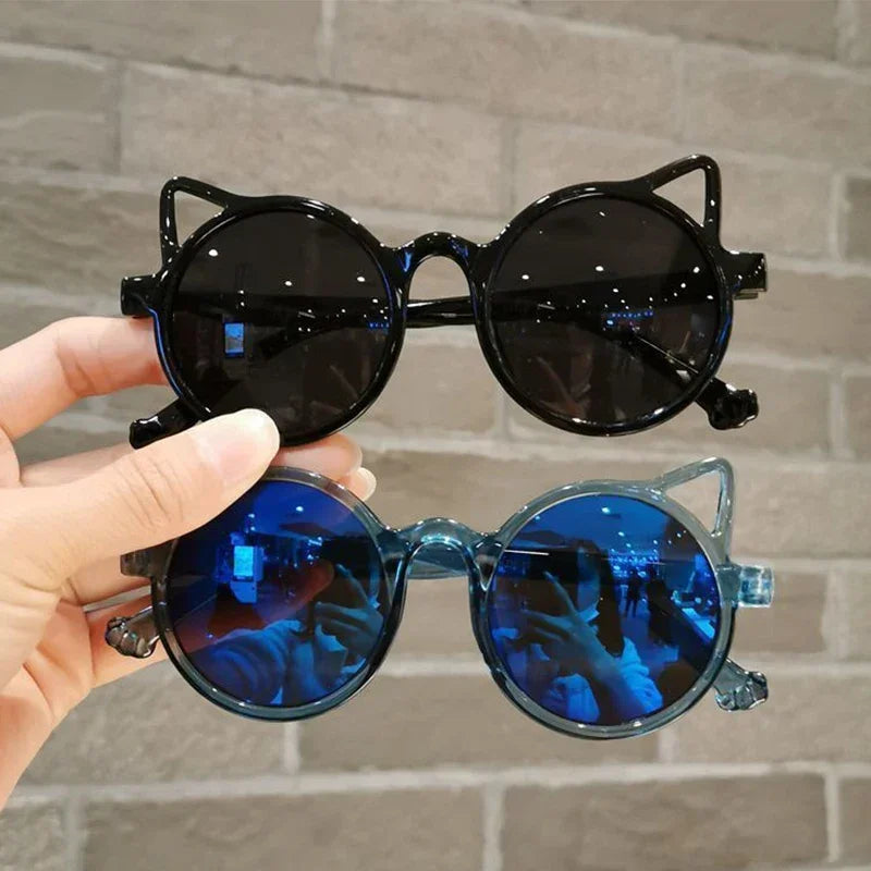 Lunettes de soleil pour enfants, oreilles de dessin animé d'animaux mignons, Protection solaire d'extérieur pour enfants, jolies lunettes de soleil Vintage pour enfants