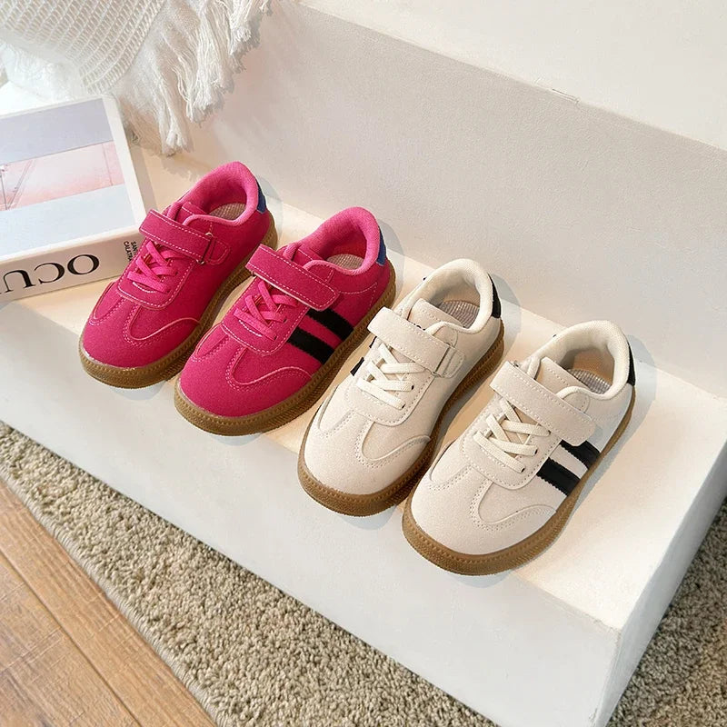 Baskets en cuir PU pour enfants, chaussures de Tennis imperméables et tendance, chaussures de Sport antidérapantes pour enfants