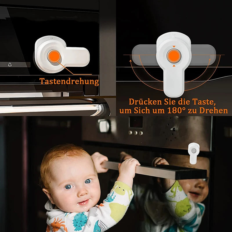 Serrure de porte de four de sécurité pour bébé, pour la cuisine, serrures de sécurité pour enfants, Protection des enfants, soins de sécurité pour enfants, serrure d'armoire à tiroirs