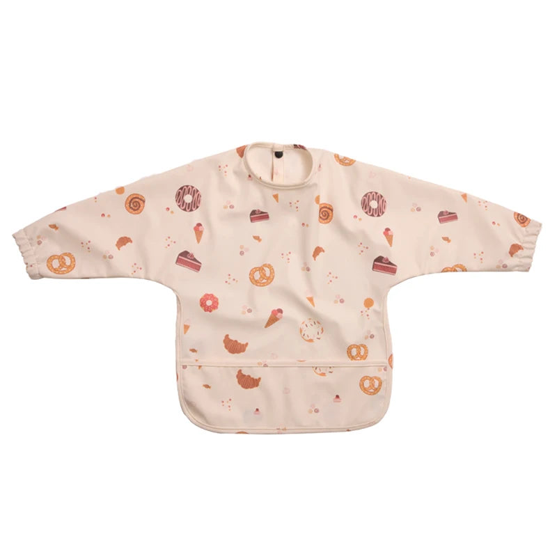 Bavoirs imperméables pour nouveau-né, bavoir blouse de peinture pour enfants à manches longues pour garçons et filles, tablier d'alimentation facile à nettoyer, articles pour bébé