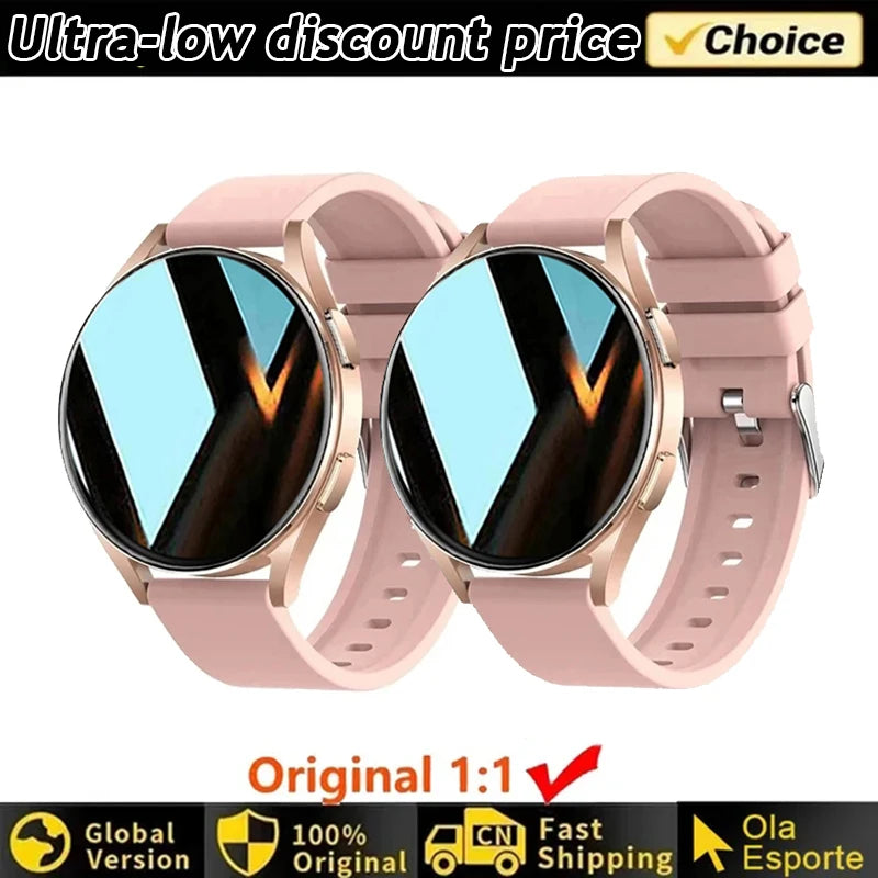 Smartwatch femmes montre 6 surveillance de la santé montre étanche Assistant vocal Bluetooth appel montre intelligente 2025 nouvelle montre de sport