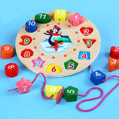 Jouets en bois Montessori pour bébés de 1, 2 et 3 ans, cadeau pour garçons et filles, jeux de développement, puzzle en bois pour enfants, jouet d'apprentissage