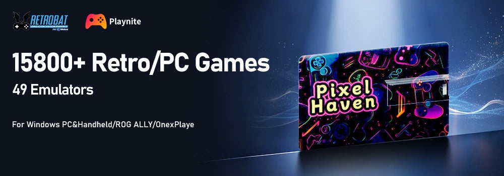 Mini PC avec plus de 38000 jeux et 48 émulateurs, Console de jeu pour PS3/PS2/Wii/WiiU/N64/NES/NDS Windows 11, Retrobat et Playnite N100